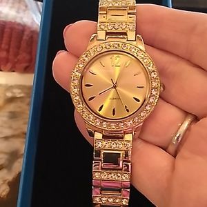 Colleen Lopez gold tone watch